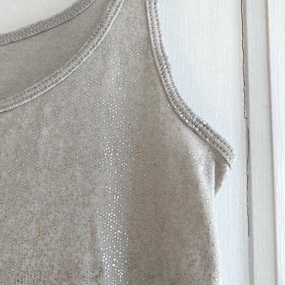J. Crew | Silver Metallic Strappy Extra Long Strappy Tank Top - Picture 3 of 6